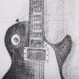 Guitar III by Mercana Studio a Hand Embellished Textured Canvas by Mercana at Eve Furniture