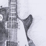 Guitar III by Mercana Studio a Hand Embellished Textured Framed Art Print Matted under Glass by Mercana at Eve Furniture