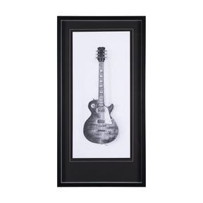 Guitar III by Mercana Studio a Hand Embellished Textured Framed Art Print Matted under Glass by Mercana at Eve Furniture
