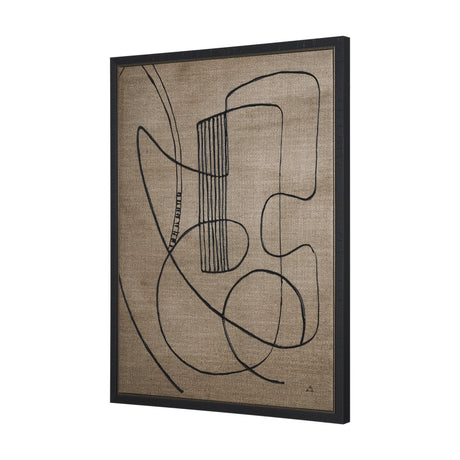 Guitar Music by Mercana Studio a Hand Embellished Textured Canvas by Mercana at Eve Furniture