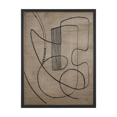 Guitar Music by Mercana Studio a Hand Embellished Textured Canvas by Mercana at Eve Furniture