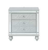 Gunnison Silver Metallic 2-Drawer Nightstand by Coaster at Eve Furniture