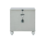 Gunnison Silver Metallic 2-Drawer Nightstand by Coaster at Eve Furniture