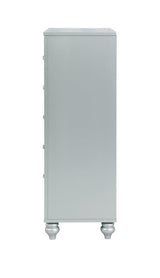 Gunnison Silver Metallic 5-Drawer Chest by Coaster at Eve Furniture