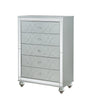 Gunnison Silver Metallic 5-Drawer Chest by Coaster at Eve Furniture