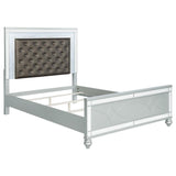 Gunnison Silver Metallic 5-Piece California King Bedroom Set with LED Lighting by Coaster at Eve Furniture