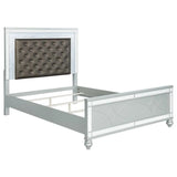 Gunnison Silver Metallic 5-Piece King Bedroom Set with LED Lighting by Coaster at Eve Furniture