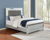 Gunnison Silver Metallic Queen Panel Bed with LED Lighting by Coaster at Eve Furniture