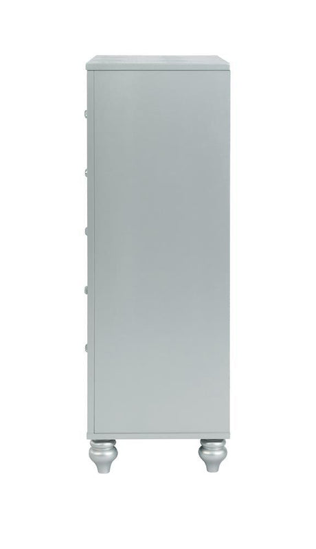 Gunnison Silver Metallic 5-Drawer Chest by Coaster at Eve Furniture