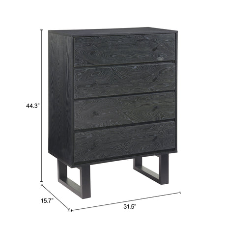 Gus Black Chest by Zuomod at Eve Furniture