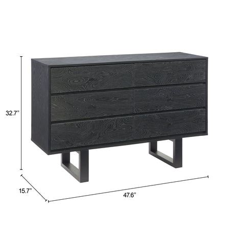 Gus Black Dresser by Zuomod at Eve Furniture