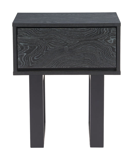 Gus Black Nightstand by Zuomod at Eve Furniture