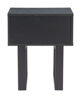 Gus Black Nightstand by Zuomod at Eve Furniture
