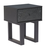 Gus Black Nightstand by Zuomod at Eve Furniture