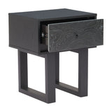 Gus Black Nightstand by Zuomod at Eve Furniture