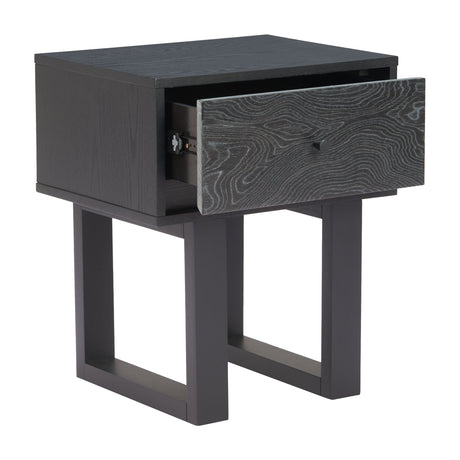 Gus Black Nightstand by Zuomod at Eve Furniture