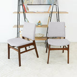 Gusto Fabric Dining Chair In Light Gray (Set Of 2) by Ashcroft Furniture at Eve Furniture