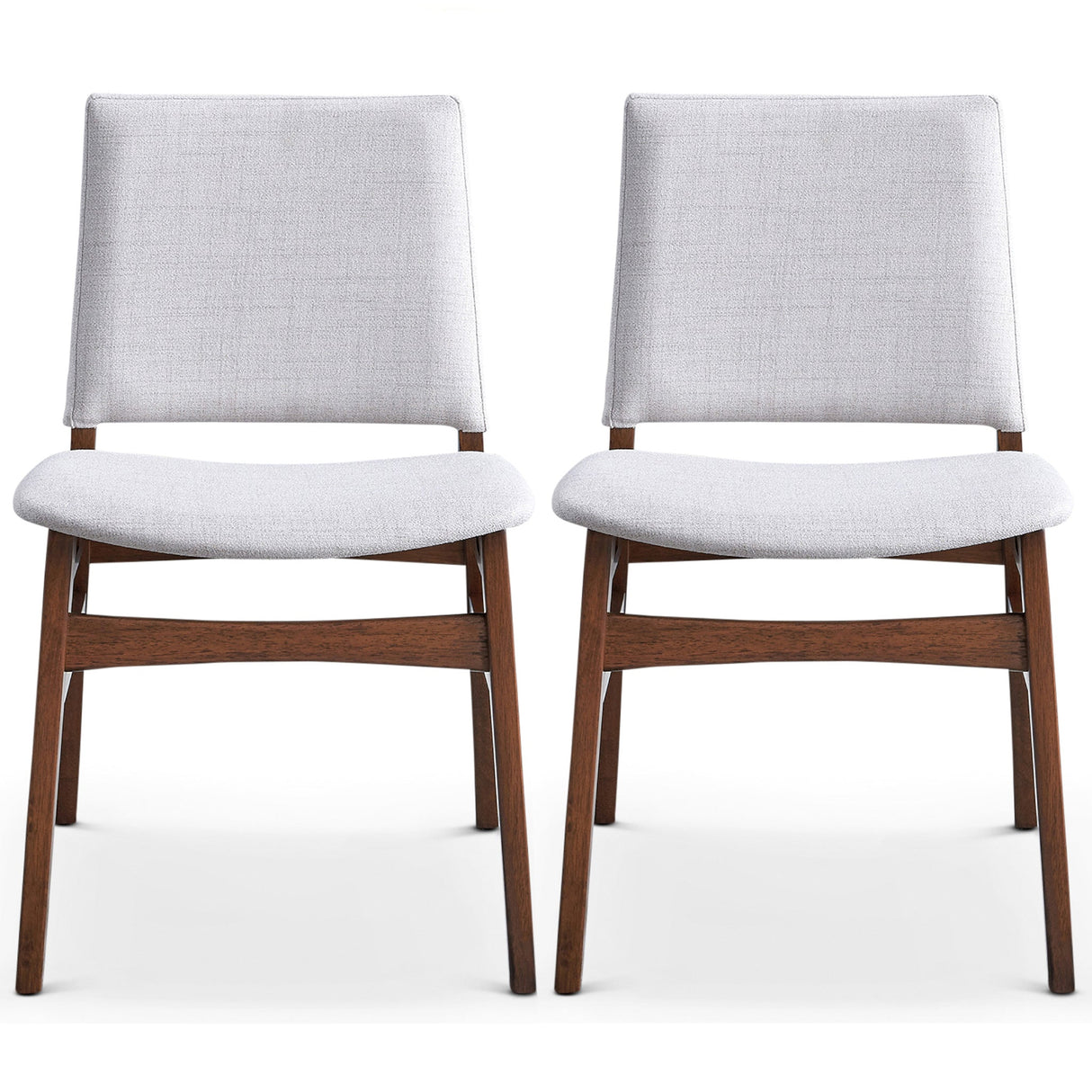 Gusto Fabric Dining Chair In Light Gray (Set Of 2) by Ashcroft Imports at Eve Furniture