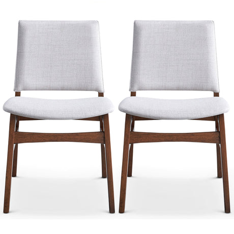Gusto Fabric Dining Chair In Light Gray (Set Of 2) by Ashcroft Imports at Eve Furniture