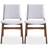 Gusto Mid-Century Modern Fabric Dining Chair (Set of 2)