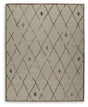 Guyford Beige/Brown Large Rug by Ashley at Eve Furniture