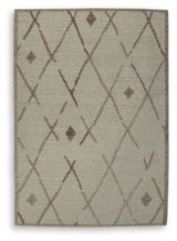 Guyford Beige/Brown Medium Rug by Ashley at Eve Furniture