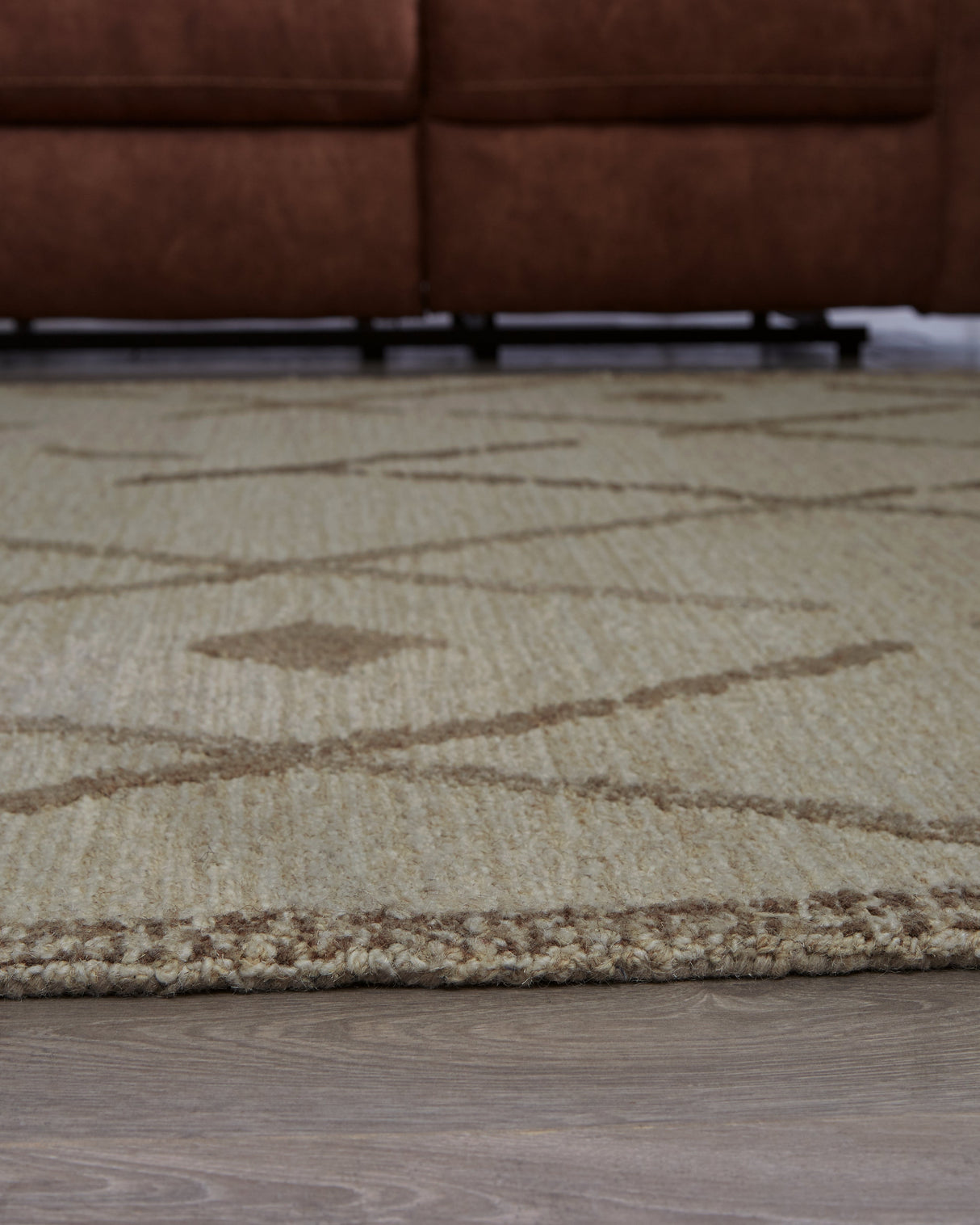 Guyford Beige/Brown Medium Rug by Ashley at Eve Furniture