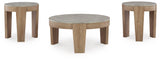 Guystone Light Brown Table by Ashley at Eve Furniture