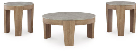 Guystone Light Brown Table by Ashley at Eve Furniture