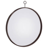 Gwyneth Black Nickel Round Wall Mirror by Coaster at Eve Furniture
