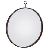 Gwyneth Black Nickel Round Wall Mirror by Coaster at Eve Furniture