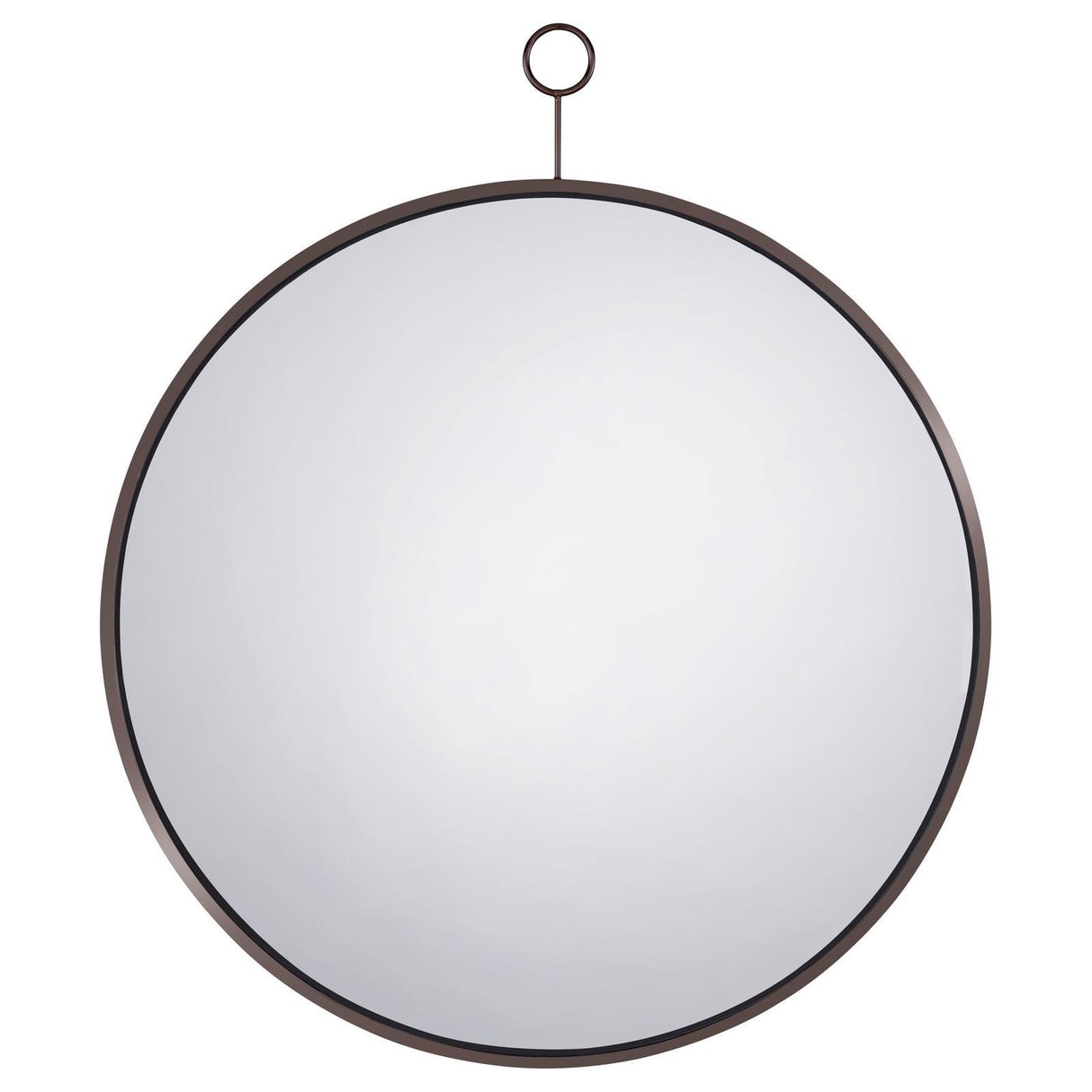 Gwyneth Black Nickel Round Wall Mirror by Coaster at Eve Furniture