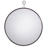 Gwyneth Black Nickel Round Wall Mirror by Coaster at Eve Furniture
