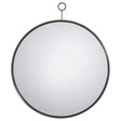 Gwyneth Black Nickel Round Wall Mirror by Coaster at Eve Furniture