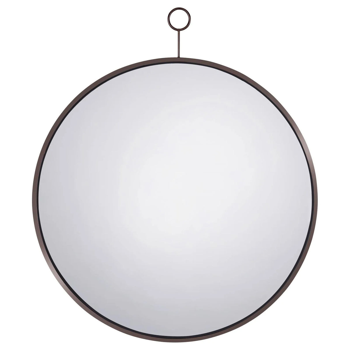 Gwyneth Black Nickel Round Wall Mirror by Coaster at Eve Furniture