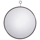 Gwyneth Black Nickel Round Wall Mirror by Coaster at Eve Furniture