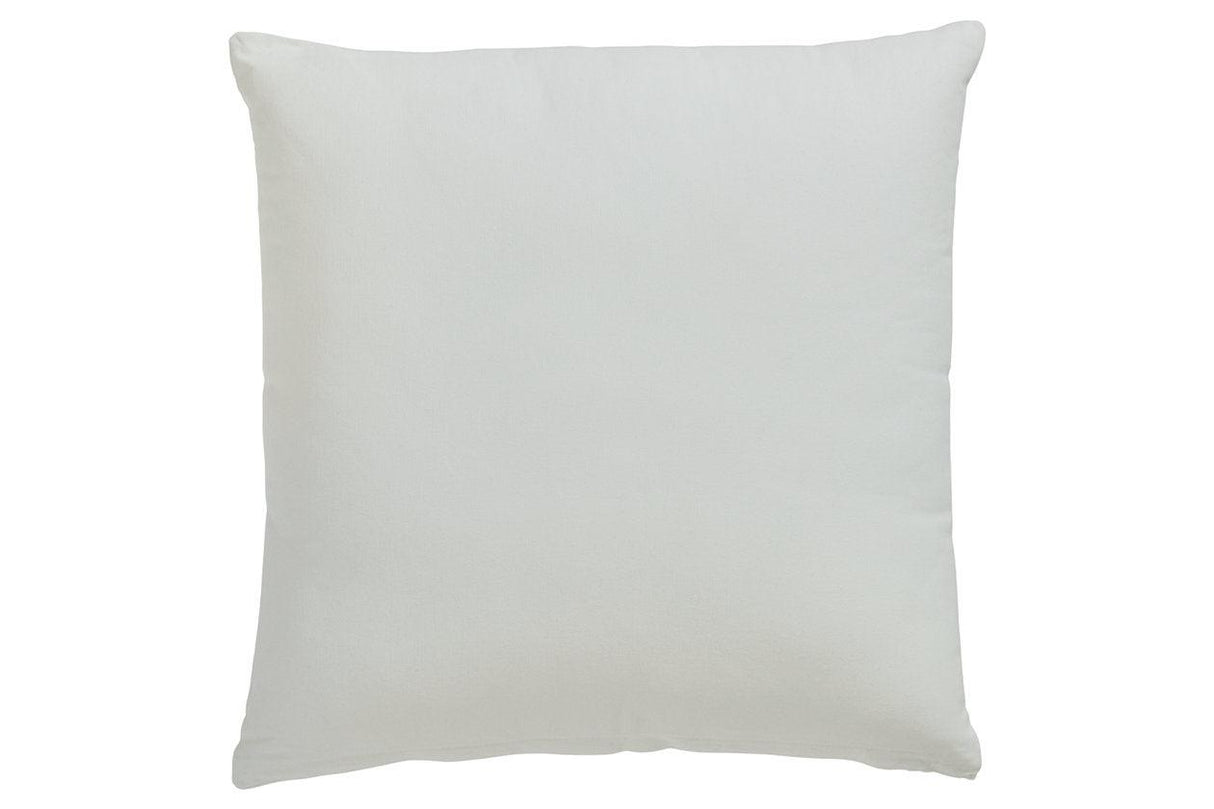 Gyldan White/Teal/Gold Pillow by Ashley at Eve Furniture