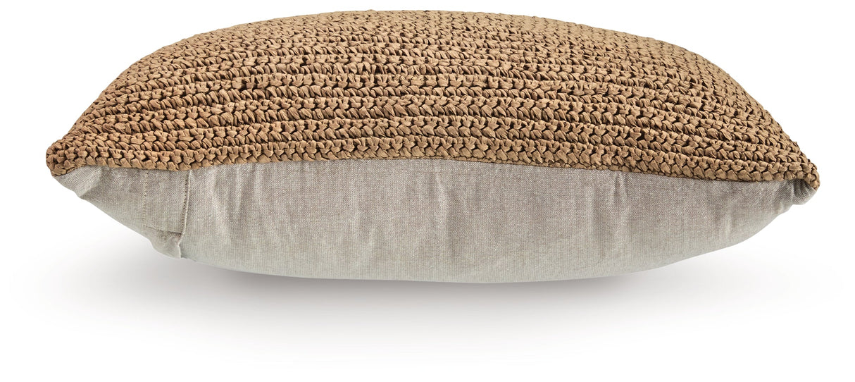 Habenvale Tan Pillow (Set of 4) by Ashley at Eve Furniture