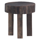 Hacienda 24" Round Side Table in Reclaimed Hardwood by Home Trends & Design at Eve Furniture
