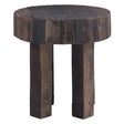 Hacienda 24" Round Side Table in Reclaimed Hardwood by Home Trends & Design at Eve Furniture