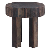 Hacienda 24" Round Side Table in Reclaimed Hardwood by Home Trends & Design at Eve Furniture