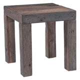 Hacienda 24" Square Side Table in Reclaimed Wood by Home Trends & Design at Eve Furniture