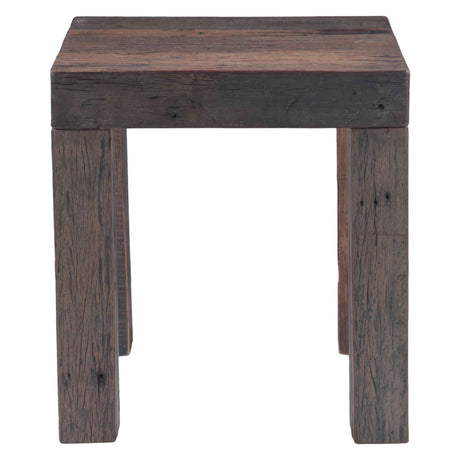 Hacienda 24" Square Side Table in Reclaimed Wood by Home Trends & Design at Eve Furniture