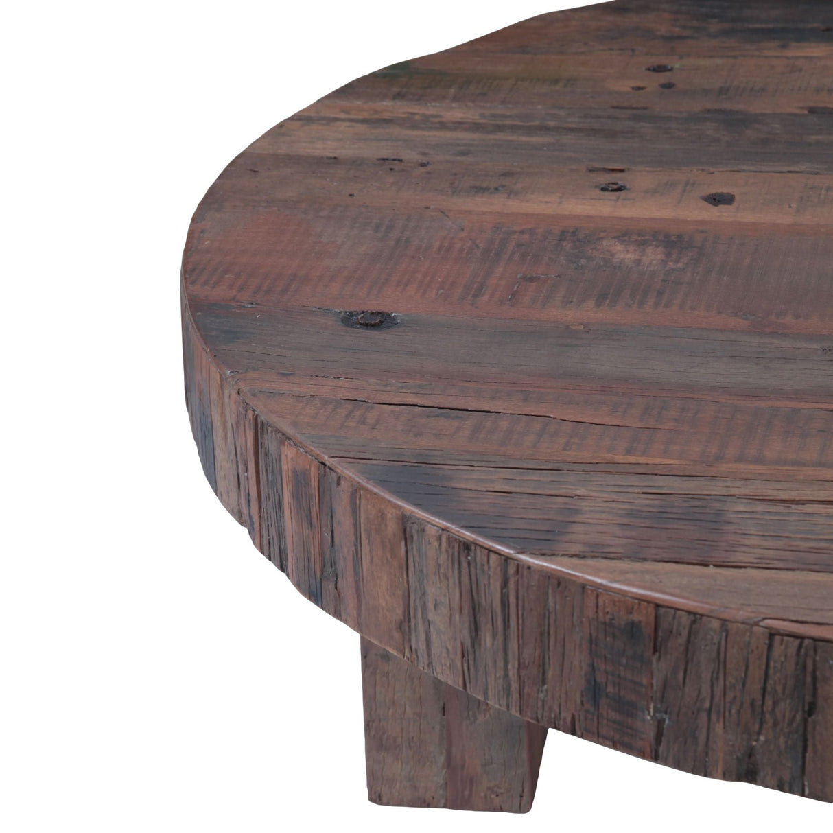 Hacienda 47" Round Coffee Table in Reclaimed Wood by Home Trends & Design at Eve Furniture