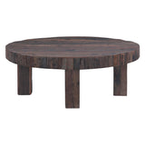 Hacienda 47" Round Coffee Table in Reclaimed Wood by Home Trends & Design at Eve Furniture