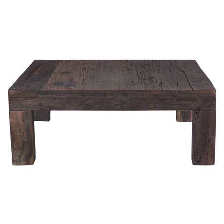Hacienda 48" Square Coffee Table in Reclaimed Hardwood by Home Trends & Design at Eve Furniture