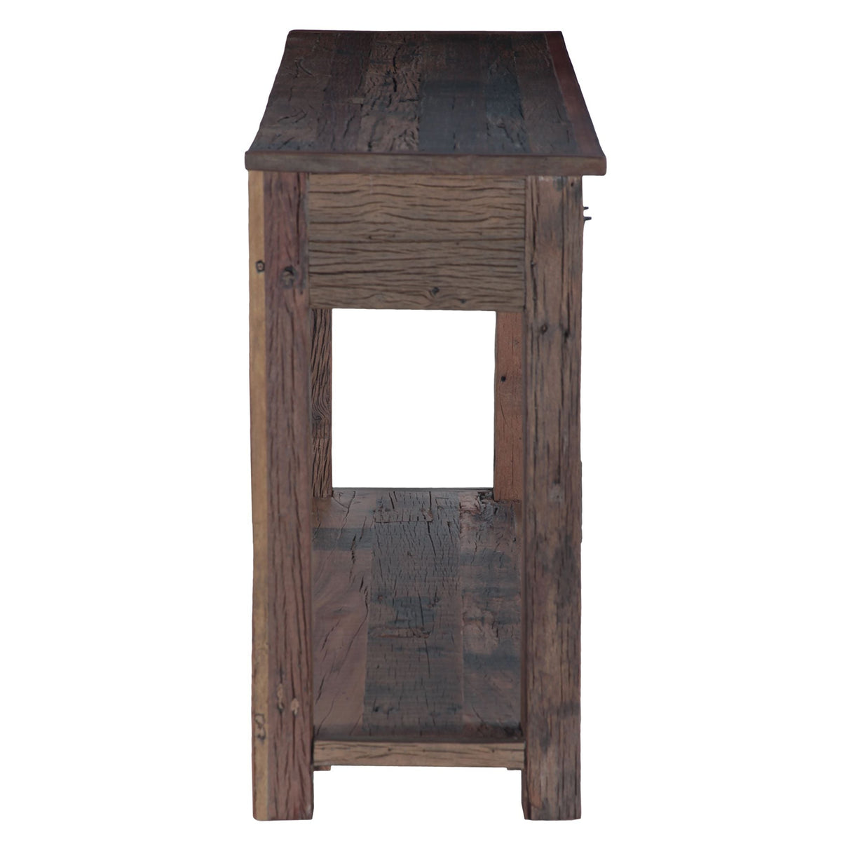 Hacienda 50" Console Table with Three Drawers in Reclaimed Wood by Home Trends & Design at Eve Furniture