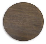 Hadcher Cream/Brown Accent Table by Ashley at Eve Furniture