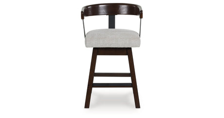 Haddigan Dark Brown Counter Height Barstool, Set of 2 by Ashley at Eve Furniture