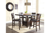 Haddigan Dark Brown Counter Height Barstool, Set of 2 by Ashley at Eve Furniture